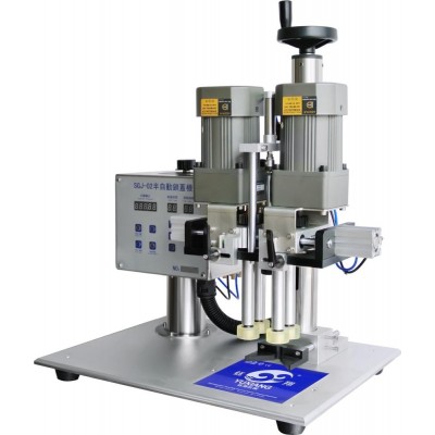 Yuxiang Semi-automatic glass bottle screw capping  plastic  sealing machine cap closing machine